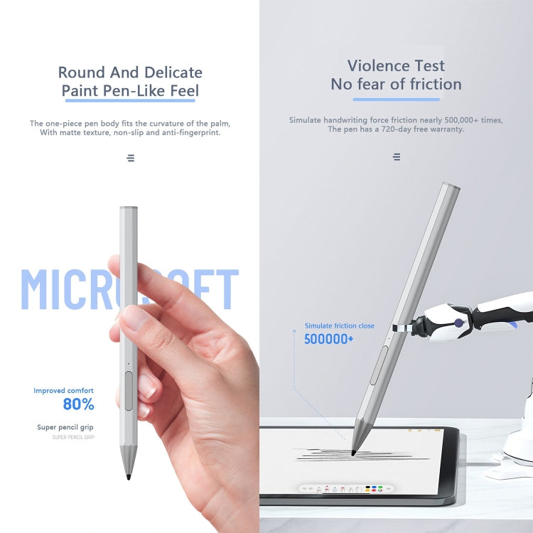 WR18 4096 Micro USB Pressure-Sensitive Stylus Pen(Silver) - Stylus Pen by PMC TechLife | Online Shopping South Africa | PMC TechLife | Buy Now Pay Later Mobicred