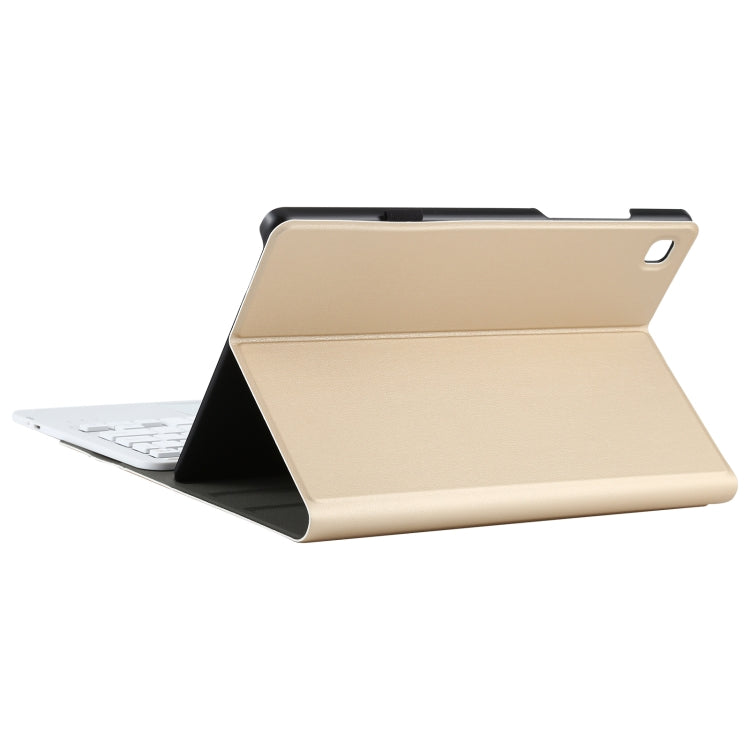 A500-A Detachable Bluetooth Keyboard Ultrathin Horizontal Flip Leather Tablet Case with Touchpad & Holder for Samsung Galaxy Tab A7 10.4 (2020) T500 / T505(Gold) - Samsung Keyboard by PMC Jewellery | Online Shopping South Africa | PMC Jewellery | Buy Now Pay Later Mobicred