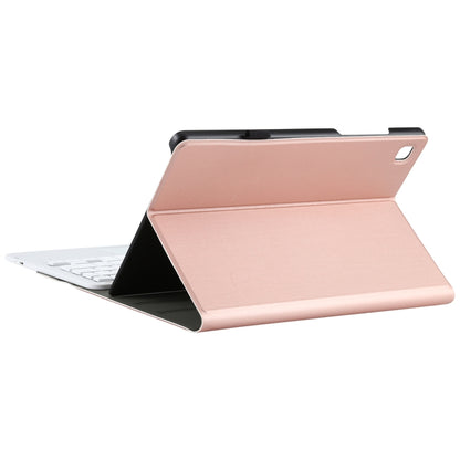 A500-A Detachable Bluetooth Keyboard Ultrathin Horizontal Flip Leather Tablet Case with Touchpad & Holder for Samsung Galaxy Tab A7 10.4 (2020) T500 / T505(Rose Gold) - Samsung Keyboard by PMC Jewellery | Online Shopping South Africa | PMC Jewellery | Buy Now Pay Later Mobicred