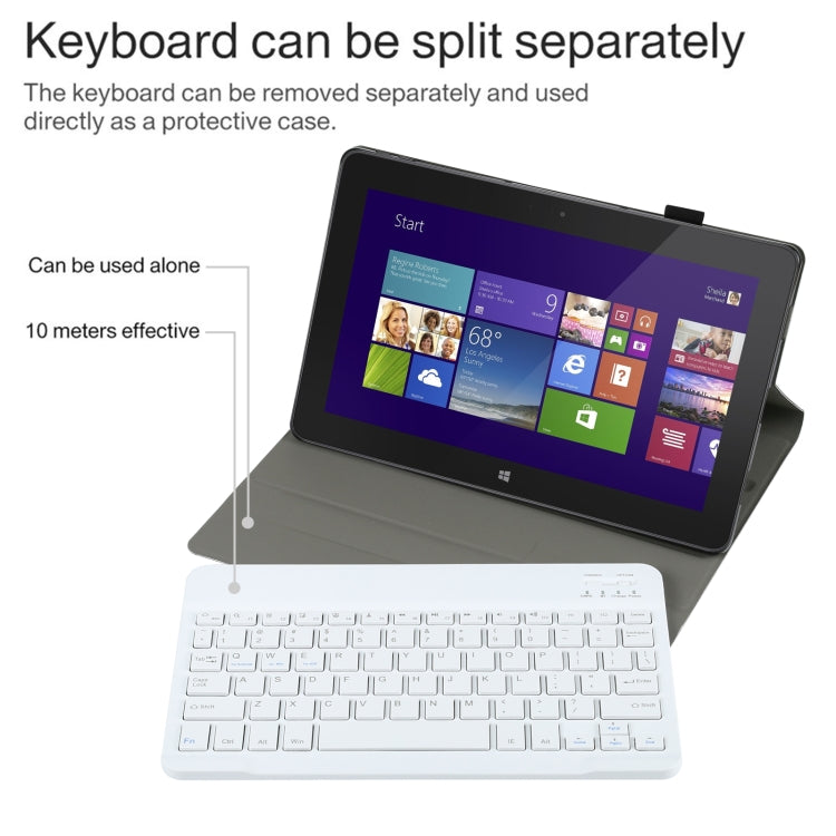 AM12 2 in 1 Removable Bluetooth Keyboard + Protective Leather Tablet Case with Holder for Lenovo Tab P11 (Tab-J606F)(Gold) - Lenovo Keyboard by PMC Jewellery | Online Shopping South Africa | PMC Jewellery