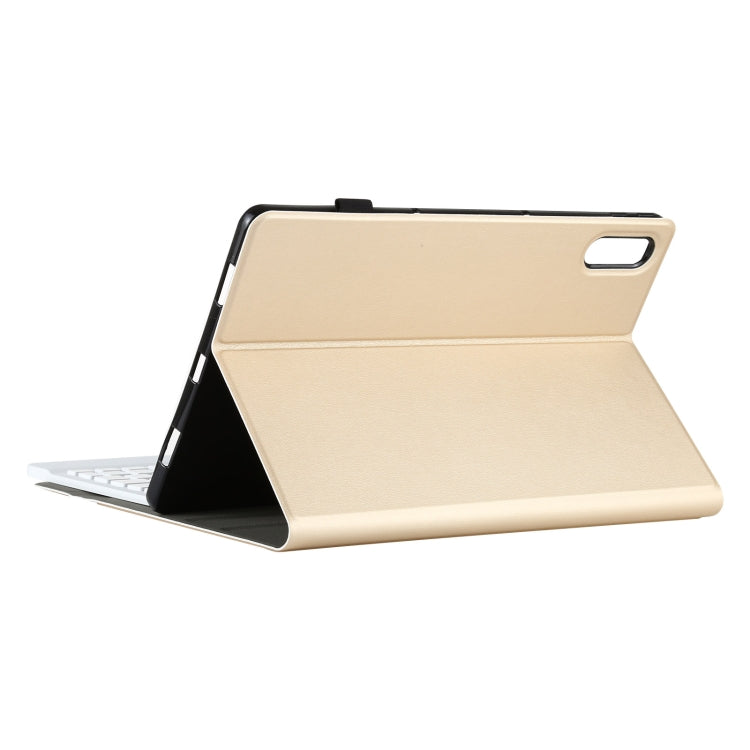 AM13 2 in 1 Removable Bluetooth Keyboard + Protective Leather Tablet Case with Holder for Lenovo Tab P11 Pro (TB-XJ706F)(Gold) - Lenovo Keyboard by PMC Jewellery | Online Shopping South Africa | PMC Jewellery