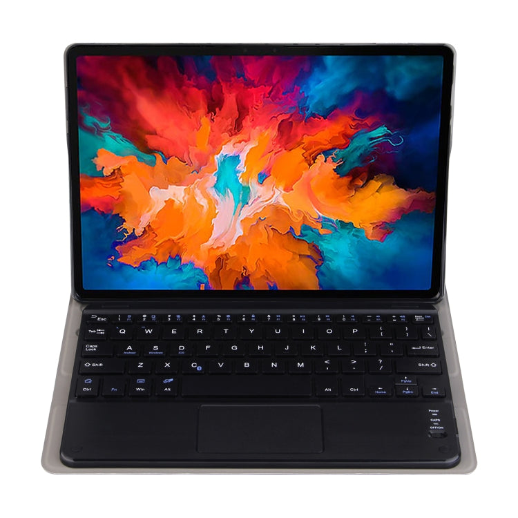DY-E10 2 in 1 Removable Bluetooth Keyboard + Protective Leather Tablet Case with Touchpad & Holder for Lenovo Tab E10(Black) - free shipping - PMC TechLife - Order now!