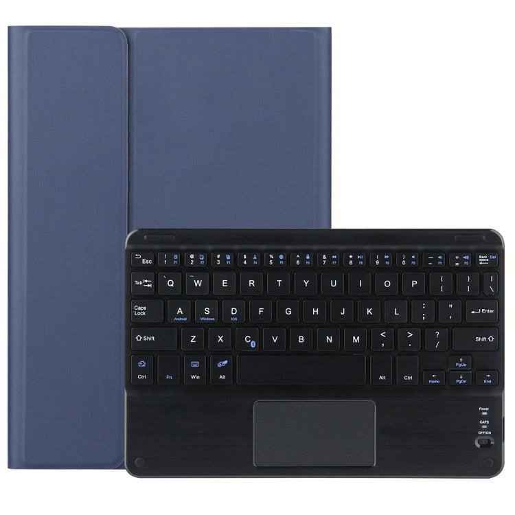 DY-P10-C 2 in 1 Removable Bluetooth Keyboard + Protective Leather Tablet Case with Touchpad & Holder for Lenovo Tab P10 10.1 inch(Blue) - Lenovo Keyboard by PMC Jewellery | Online Shopping South Africa | PMC Jewellery