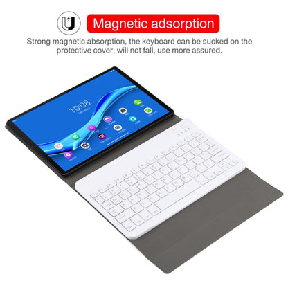 AM10 2 in 1 Removable Bluetooth Keyboard + Protective Leather Tablet Case with Holder for Lenovo M10 FHD Plus 10.3 inch(Gold) - Lenovo Keyboard by PMC Jewellery | Online Shopping South Africa | PMC Jewellery