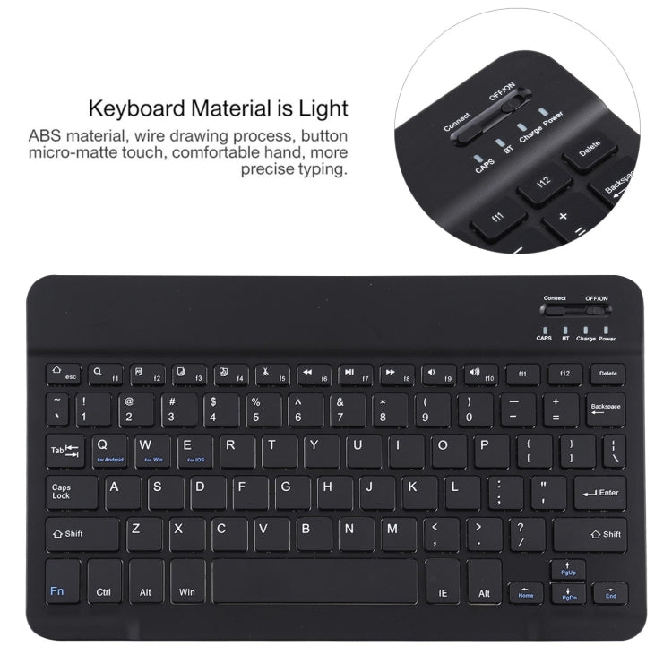 AM11 2 in 1 Removable Bluetooth Keyboard + Protective Leather Tablet Case with Holder for Lenovo M10 FHD REL TB-X605FC/LC(Black) - Lenovo Keyboard by PMC TechLife | Online Shopping South Africa | PMC TechLife