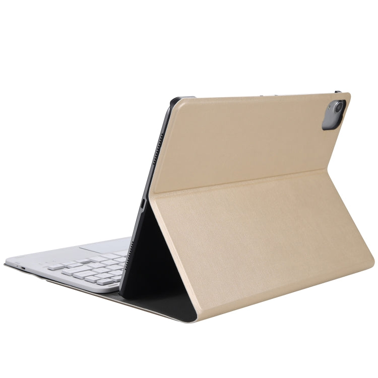 A11-A 2 in 1 Removable Bluetooth Keyboard + Protective Leather Tablet Case with Touchpad & Holder for iPad Pro 11 2021 / 2020 / 2018, iPad Air 2020(Gold) - For iPad Pro by PMC Jewellery | Online Shopping South Africa | PMC Jewellery