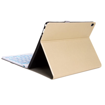 M10S 2 in 1 Removable Bluetooth Keyboard + Leather Tablet Case with Backlight & Holder for Lenovo Tab M10 TB-X505X (Gold) - Lenovo Keyboard by PMC Jewellery | Online Shopping South Africa | PMC Jewellery