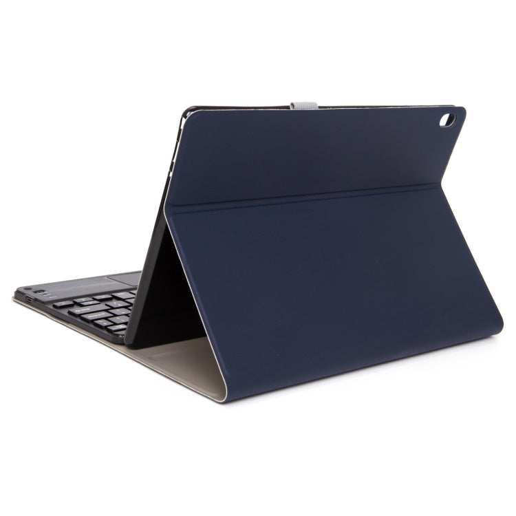 M10-C 2 in 1 Removable Bluetooth Keyboard + Leather Tablet Case with Touchpad & Holder for Lenovo Tab M10 TB-X505X (Dark Blue) - Lenovo Keyboard by PMC Jewellery | Online Shopping South Africa | PMC Jewellery