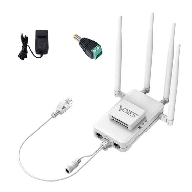 VONETS VAR600-H 600Mbps Wireless Bridge WiFi Repeater, With Power Adapter + DC Adapter Set - Wireless Routers by VONETS | Online Shopping South Africa | PMC Jewellery | Buy Now Pay Later Mobicred