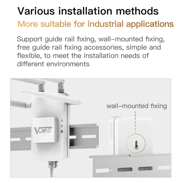 VONETS VAR600-H 600Mbps Wireless Bridge WiFi Repeater, With Power Adapter + DC Adapter Set - free shipping - PMC Jewellery - Order now!