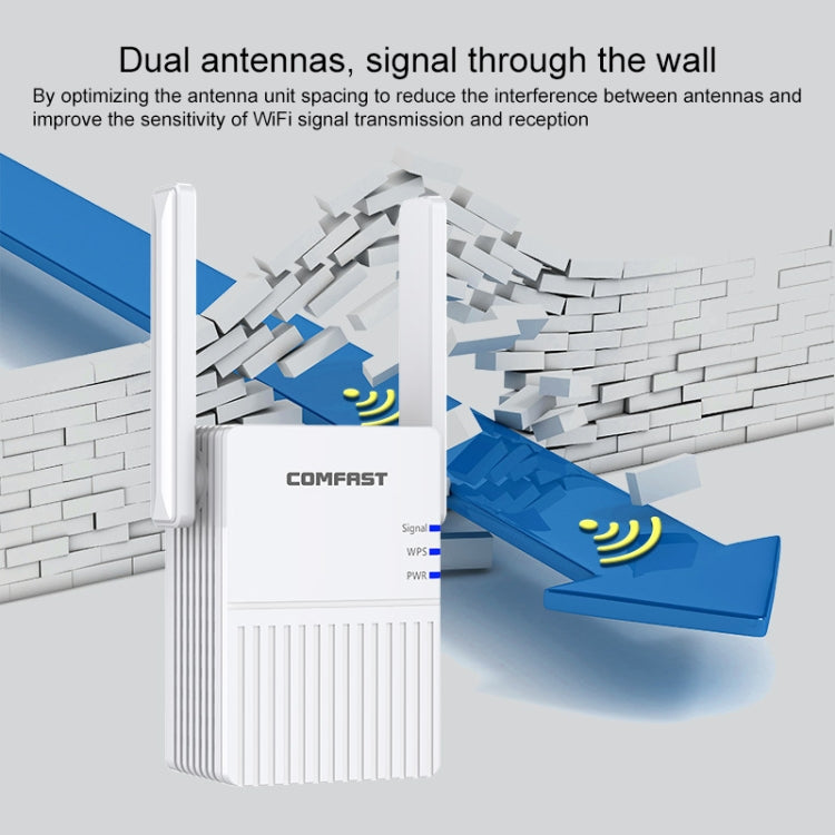 COMFAST CF-N300 300Mbps Wireless WIFI Signal Amplifier Repeater Booster Network Router with 2 Antennas - Broadband Amplifiers by COMFAST | Online Shopping South Africa | PMC Jewellery | Buy Now Pay Later Mobicred