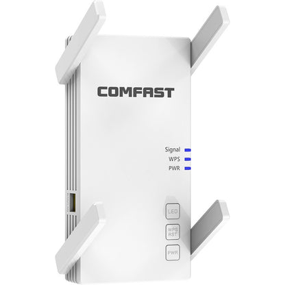 COMFAST CF-AC2100 2100Mbps Wireless WIFI Signal Amplifier Repeater Booster Network Router with 4 Antennas, UK Plug - Broadband Amplifiers by COMFAST | Online Shopping South Africa | PMC Jewellery | Buy Now Pay Later Mobicred