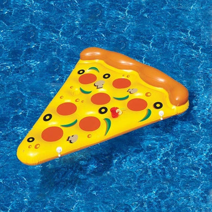 Inflatable Pizza Slice Shaped Floating Mat Swimming Ring, Inflated Size: 180 x 130cm - Swimming Rings by PMC Jewellery | Online Shopping South Africa | PMC Jewellery