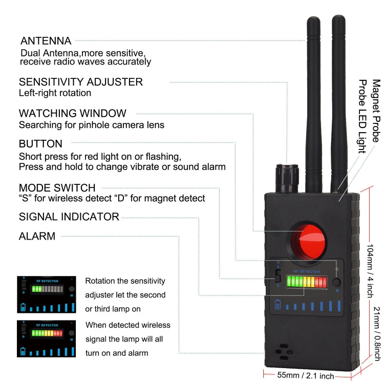G528 Wireless Signal Detector - WiFi Signal Detector by PMC TechLife | Online Shopping South Africa | PMC TechLife