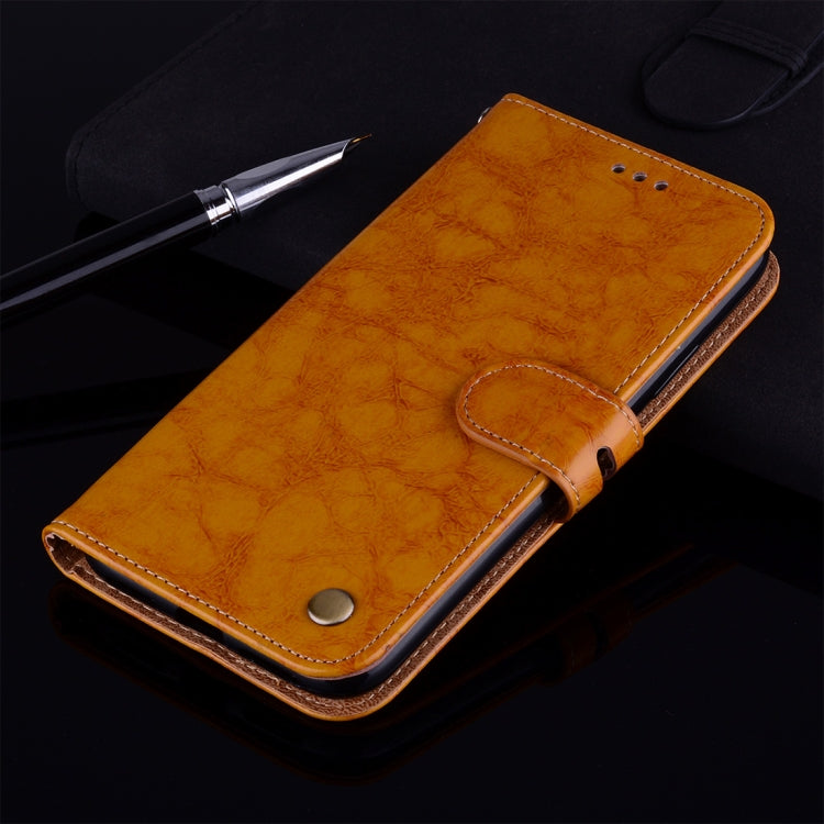 For Xiaomi  Mi A1 & 5X Business Style Oil Wax Texture Horizontal Flip Leather Case with Holder & Card Slots & Wallet & Lanyard(Yellow) - Xiaomi Cases by PMC Jewellery | Online Shopping South Africa | PMC Jewellery