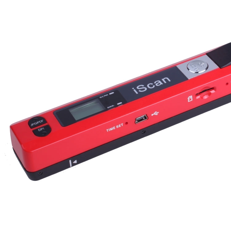 iScan01 Mobile Document Handheld Scanner with LED Display, A4 Contact Image Sensor(Red) - Portable Scanner by PMC TechLife | Online Shopping South Africa | PMC TechLife | Buy Now Pay Later Mobicred
