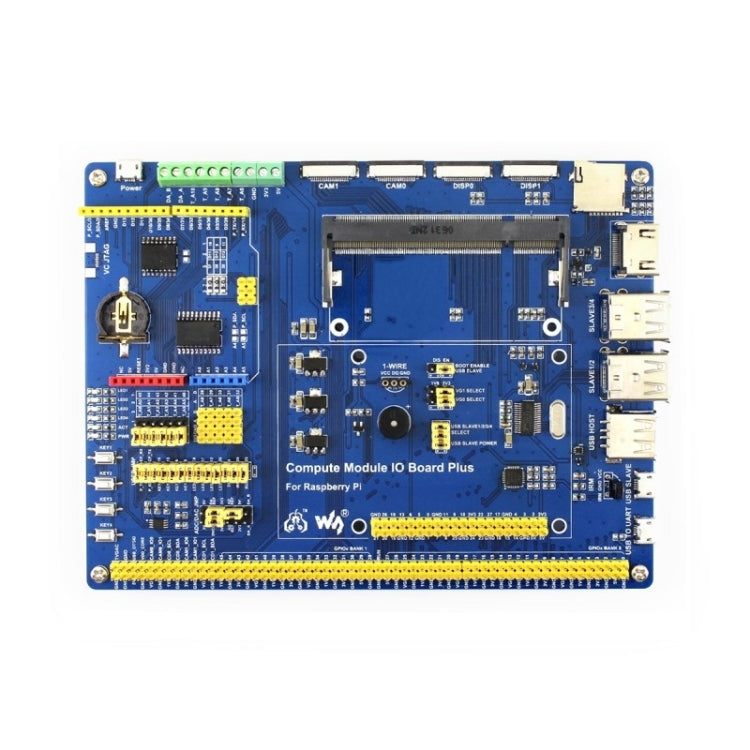 Waveshare Compute Module IO Board Plus for Raspberry Pi CM3 / CM3L / CM3+ / CM3+L - LCD & LED Display Module by PMC Jewellery | Online Shopping South Africa | PMC Jewellery | Buy Now Pay Later Mobicred