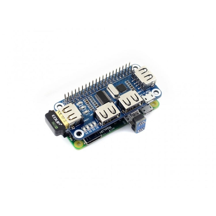 Waveshare 4 Port USB HUB HAT for Raspberry Pi - Modules Expansions Accessories by Waveshare | Online Shopping South Africa | PMC Jewellery | Buy Now Pay Later Mobicred