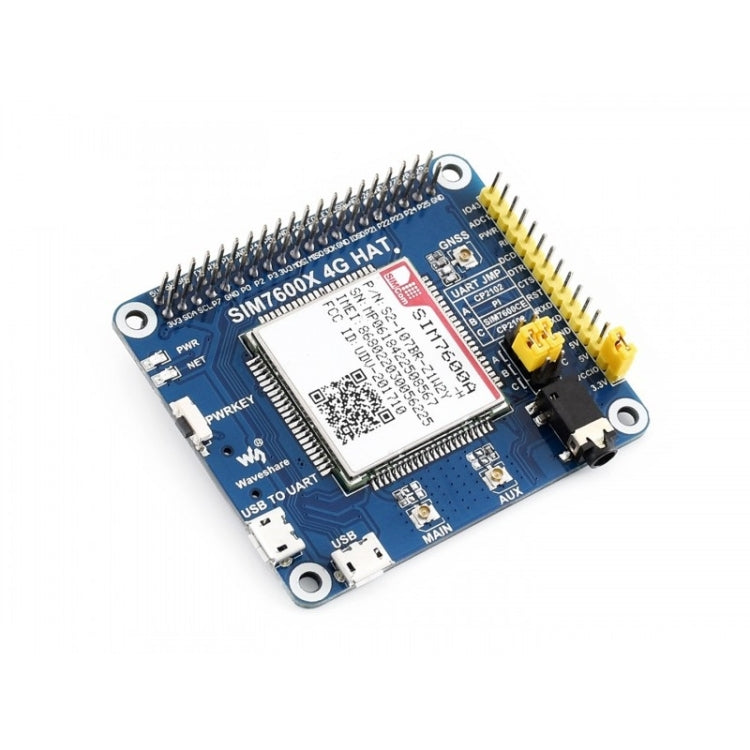 Waveshare 4G / 3G / GNSS HAT for Raspberry Pi, LTE CAT4, for North America - Modules Expansions Accessories by Waveshare | Online Shopping South Africa | PMC Jewellery | Buy Now Pay Later Mobicred