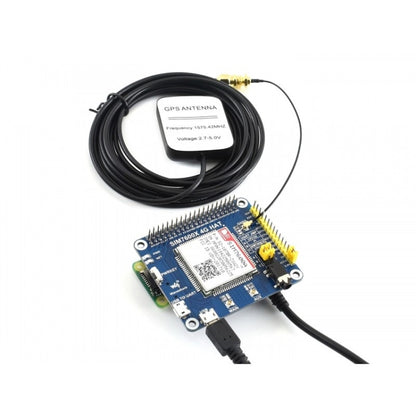 Waveshare 4G / 3G / GNSS HAT for Raspberry Pi, LTE CAT4, for North America - Modules Expansions Accessories by Waveshare | Online Shopping South Africa | PMC Jewellery | Buy Now Pay Later Mobicred