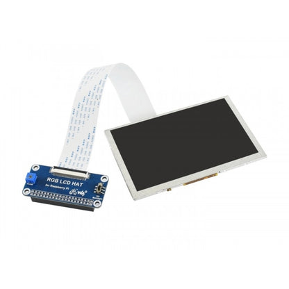 Waveshare 5.0 inch 800x480 IPS Display for Raspberry Pi, DPI interface, No Touch - Modules Expansions Accessories by Waveshare | Online Shopping South Africa | PMC Jewellery | Buy Now Pay Later Mobicred