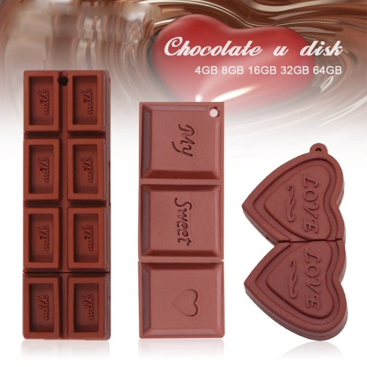 MicroDrive 64GB USB 2.0 Creative Chocolate U Disk - USB Flash Drives by MicroDrive | Online Shopping South Africa | PMC Jewellery | Buy Now Pay Later Mobicred