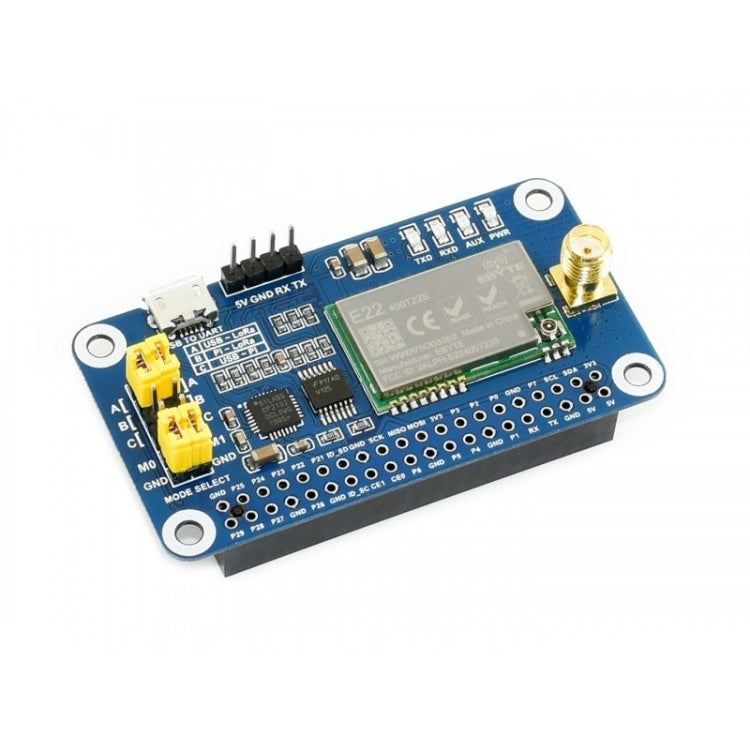 Waveshare LoRa HAT 433MHz Frequency Band for Raspberry Pi, Applicable for Europe / Asia / Africa - Mini PC Accessories by Waveshare | Online Shopping South Africa | PMC Jewellery