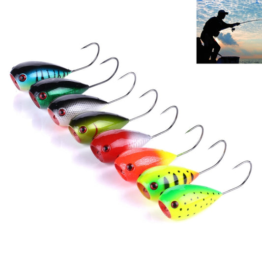 HENGJIA PO036 8 PCS 8cm/13g Big Mouth Single Hook Hitting Water Wave Hard Bait Lure Outdoor Fishing Gear Lure Fishing Bait Fishing Tackle - Fishing Lures by HENGJIA | Online Shopping South Africa | PMC Jewellery | Buy Now Pay Later Mobicred