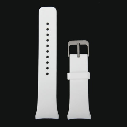 For Samsung Gear S2 Sport / Gear S2 Watch Solid Color Silicone Watchband(White) - Watch Bands by PMC Jewellery | Online Shopping South Africa | PMC Jewellery | Buy Now Pay Later Mobicred