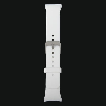 For Samsung Gear S2 Sport / Gear S2 Watch Solid Color Silicone Watchband(White) - Watch Bands by PMC Jewellery | Online Shopping South Africa | PMC Jewellery | Buy Now Pay Later Mobicred