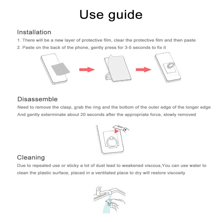 Ring Buckle Multifunctional Phone Holder(Black) - Ring Holder by PMC TechLife | Online Shopping South Africa | PMC TechLife | Buy Now Pay Later Mobicred