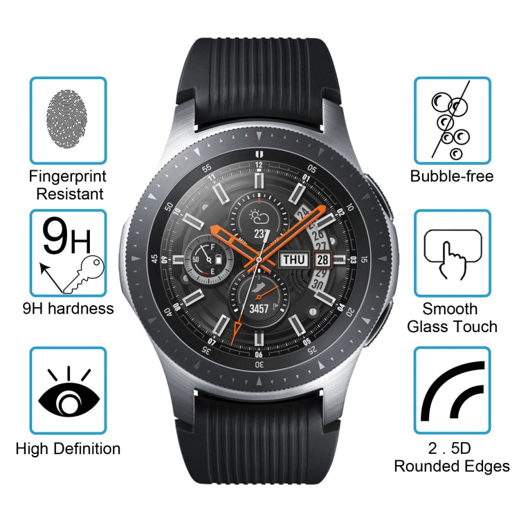 ENKAY Hat-Prince 0.2mm 9H 2.15D Curved Edge Tempered Glass Film for Galaxy Watch 46mm - Screen Protector by ENKAY | Online Shopping South Africa | PMC Jewellery | Buy Now Pay Later Mobicred