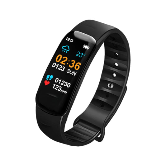 DOMIN0 C1S 0.96 inches IPS Color Screen Smart Bracelet IP67 Waterproof, Support Call Reminder /Heart Rate Monitoring /Blood Pressure Monitoring /Sleep Monitoring /Sedentary Reminder / Remote Control(Black) - Smart Wristbands by DOMINO | Online Shopping South Africa | PMC Jewellery | Buy Now Pay Later Mobicred