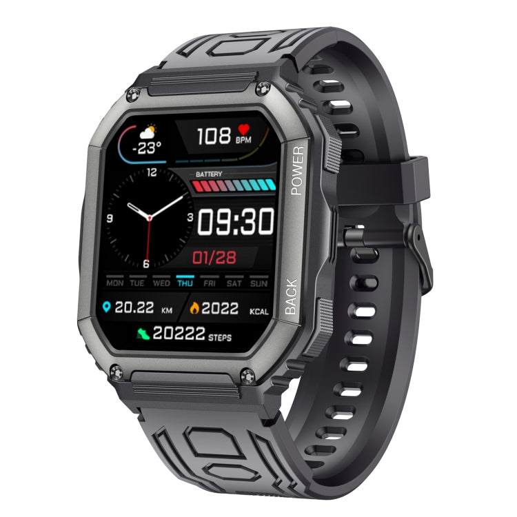 KR06 Waterproof Pedometer Sport Smart Watch, Support Heart Rate / Blood Pressure Monitoring / BT Calling(Black) - Smart Watches by PMC TechLife | Online Shopping South Africa | PMC TechLife | Buy Now Pay Later Mobicred