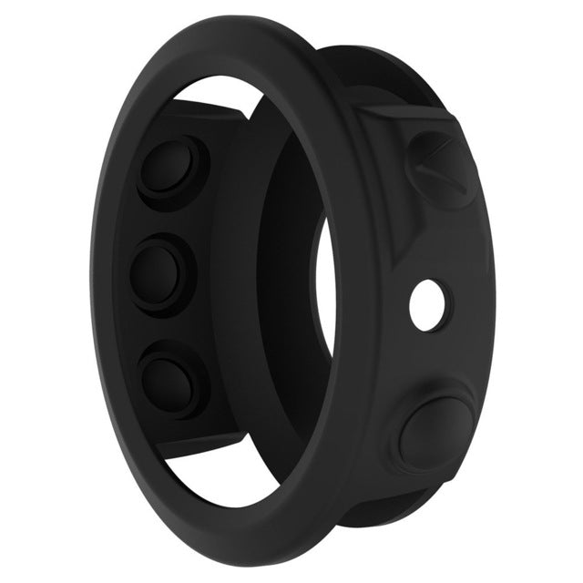 Solid Color Silicone Watch Protective Case for Garmin Fenix 5(Black) - Screen Protector by ENKAY | Online Shopping South Africa | PMC TechLife | Buy Now Pay Later Mobicred