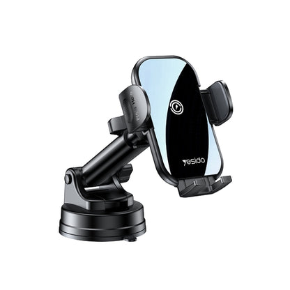 Yesido C197 15W 2 in 1 Suction Cup Type Wireless Charging Car Holder Set (Black) - Wireless Charger Holders by Yesido | Online Shopping South Africa | PMC Jewellery | Buy Now Pay Later Mobicred