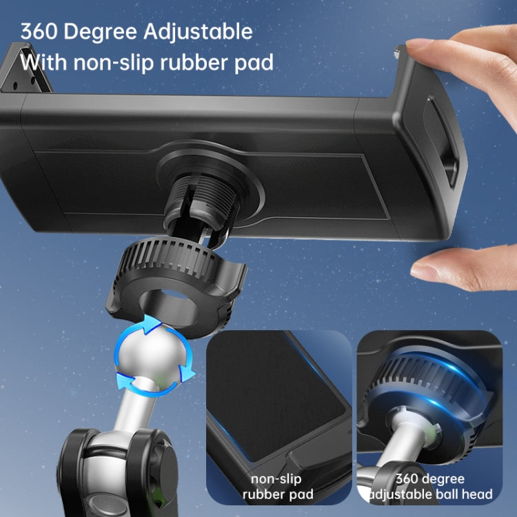 UBA-P1LB Car Flexible Tablet Suction Cup Clamp Holder with Extension Rod & Remote Control - Car Holders by PMC Jewellery | Online Shopping South Africa | PMC Jewellery