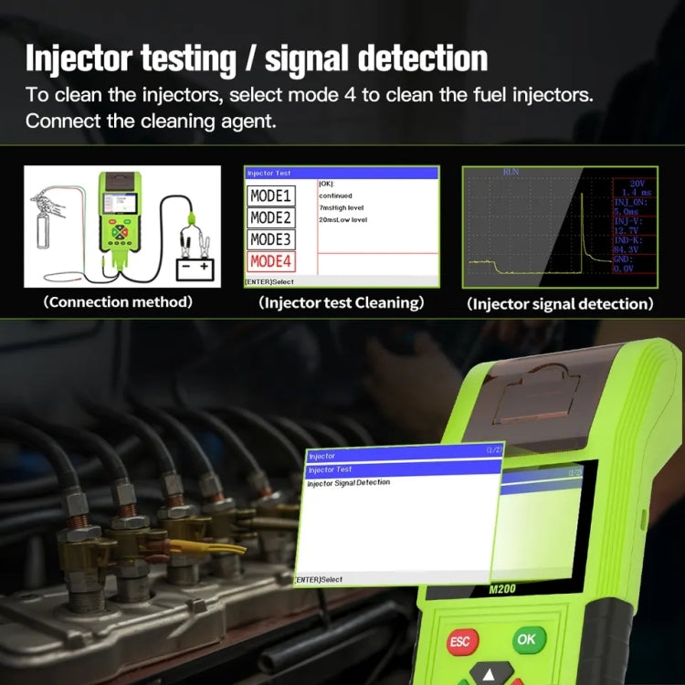 JDiag M200 8V-30V OBD Motorcycles Diagnostic Instrument with Data Printing, Standard Version - Code Readers & Scan Tools by PMC Jewellery | Online Shopping South Africa | PMC Jewellery