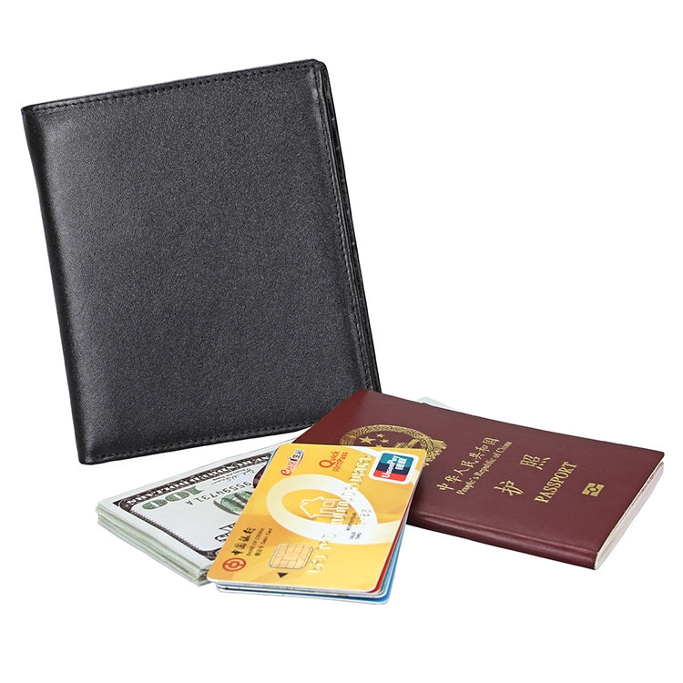 8235 Antimagnetic RFID Multi-function Crazy Horse Texture Leather Wallet Passport Bag(Black) - Antimagnetic RFID Package by PMC TechLife | Online Shopping South Africa | PMC TechLife | Buy Now Pay Later Mobicred