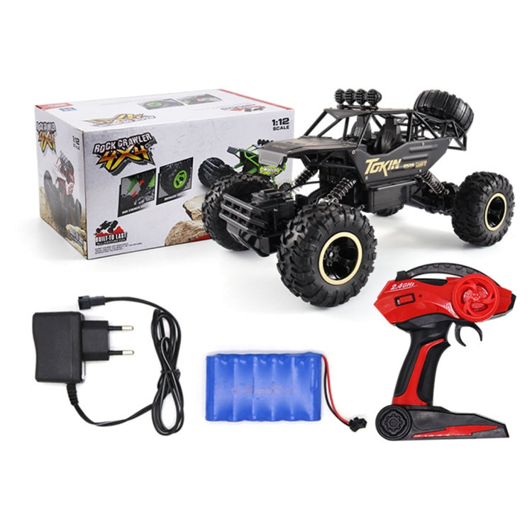 HD6026 1:12 Large Alloy Climbing Car Mountain Cross-country Four-wheel Drive Remote Control Car Toy, Size: 37cm(Black) - RC Cars by PMC Jewellery | Online Shopping South Africa | PMC Jewellery | Buy Now Pay Later Mobicred