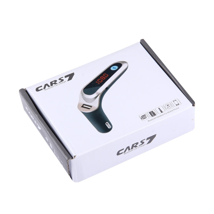 CARS7 Bluetooth Car Charger with Digital Display for Mobile Phone(Black) - Car Charger by PMC TechLife | Online Shopping South Africa | PMC TechLife