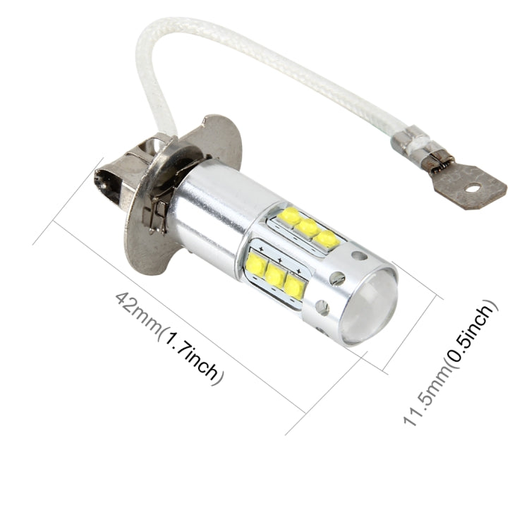 H3 50W 500 LM 6000K Car Fog Light with 16 Lamps, DC 12V-24V(White Light) - Fog / Driving Lights by PMC Jewellery | Online Shopping South Africa | PMC Jewellery | Buy Now Pay Later Mobicred