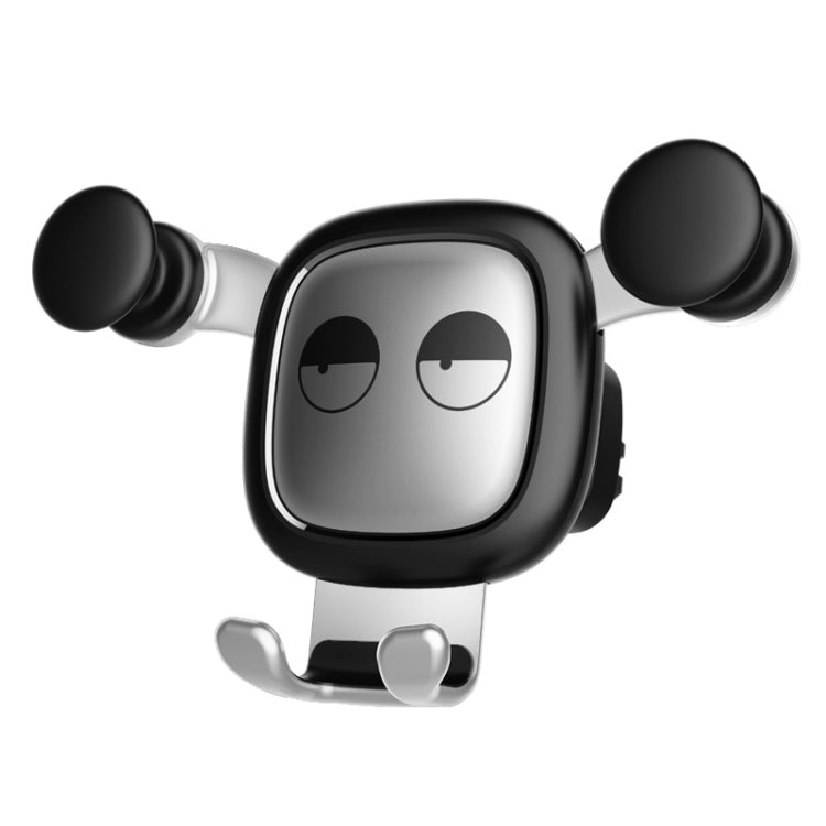 Big Eyes Pattern Gravity Cartoon Air Vent Car Mount Phone Holder(Silver) - Car Holders by PMC Jewellery | Online Shopping South Africa | PMC Jewellery