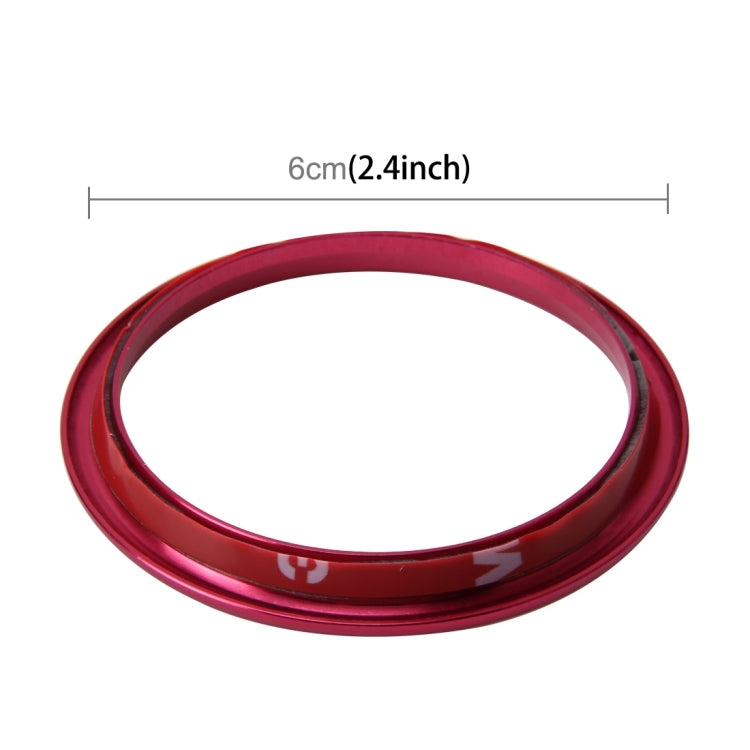 4 PCS Car Outlet Decorative Rings Aluminum Alloy Air Outlet Chrome Trim Ring Car Dashboard  Air Vents Cover Sticker Decoration for Audi A3(Magenta) - Decoration Rings by PMC Jewellery | Online Shopping South Africa | PMC Jewellery