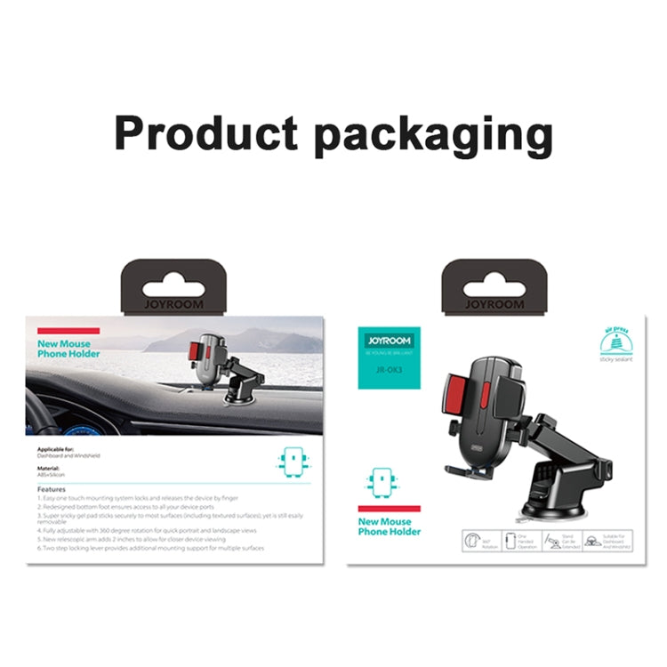 JOYROOM JR-OK3 Car New Mouse Phone Holder (Black) - Universal Car Holders by JOYROOM | Online Shopping South Africa | PMC TechLife | Buy Now Pay Later Mobicred