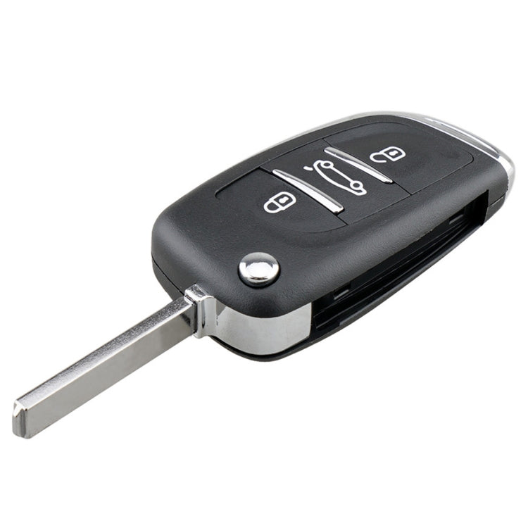 For PEUGEOT Car Keys Replacement 3 Buttons Car Key Case with Holder, without Grooved - Car Key Cases by PMC TechLife | Online Shopping South Africa | PMC TechLife