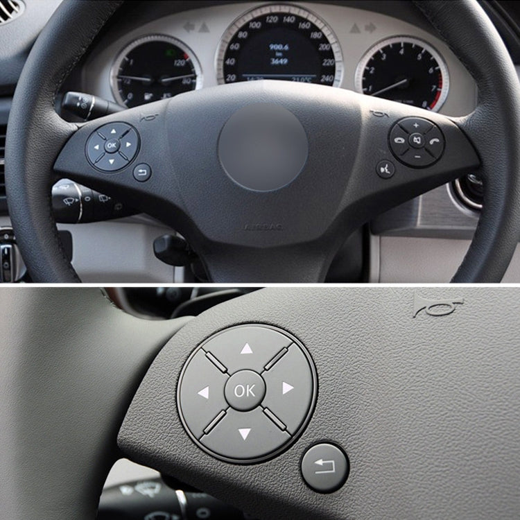 1 Pair Car Steering Wheel Switch Buttons Panel for Mercedes-Benz W204 2007-2014, Left Driving(Brown) - Car Switches by PMC TechLife | Online Shopping South Africa | PMC TechLife