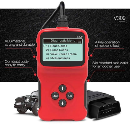 V309 Car Portable OBD2 Scanner Car Diagnostic Tool OBD 2 Automotive Scanner OBD Code Reader - Code Readers & Scan Tools by PMC Jewellery | Online Shopping South Africa | PMC Jewellery