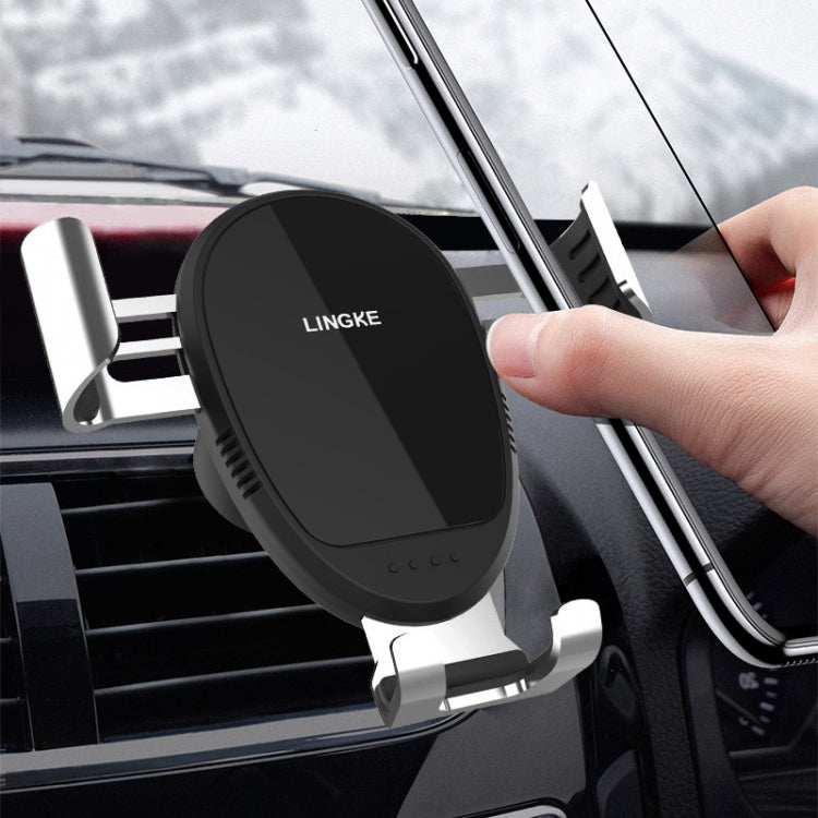 LINGKE Car Air Outlet Snap-in Gravity Mobile Phone Holder - Car Holders by PMC Jewellery | Online Shopping South Africa | PMC Jewellery