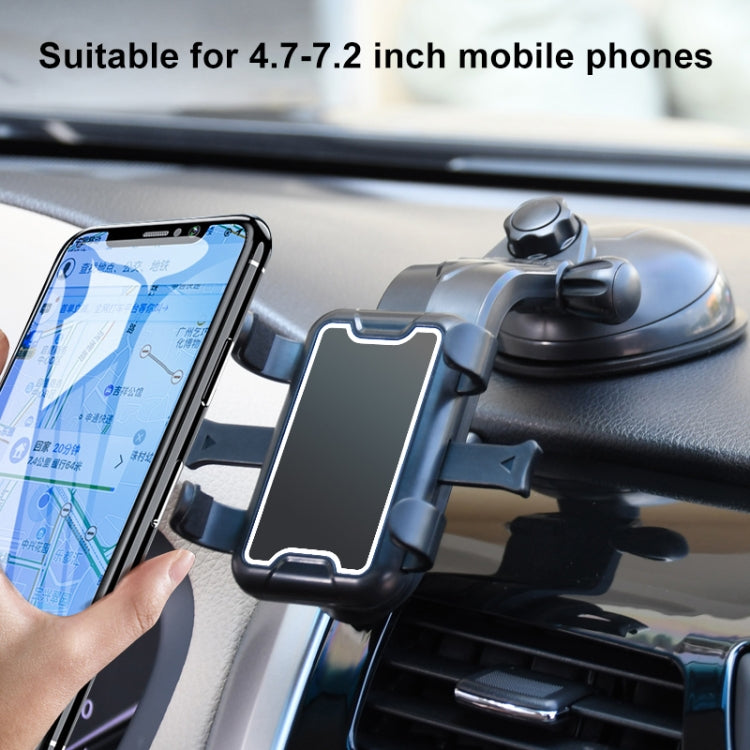 Universal Car Sucker Mobile Phone Holder (Black) - Car Holders by PMC Jewellery | Online Shopping South Africa | PMC Jewellery